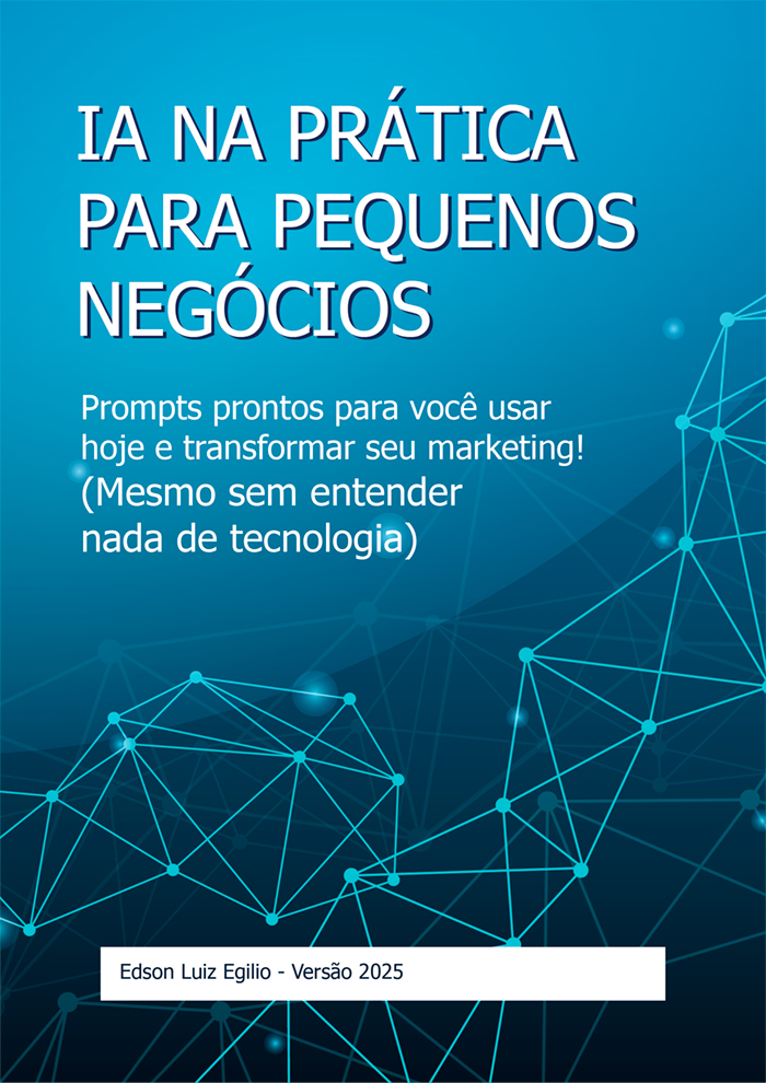 Capa do eBook - IA na Prática para Pequenos Negócios